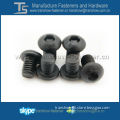 black zinc plated hex socket button head screw